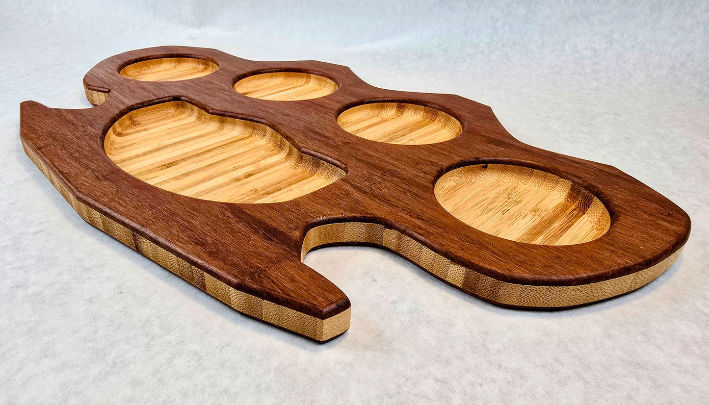 Large "Brass" Knuckles Serving Tray / Charcuterie Board
