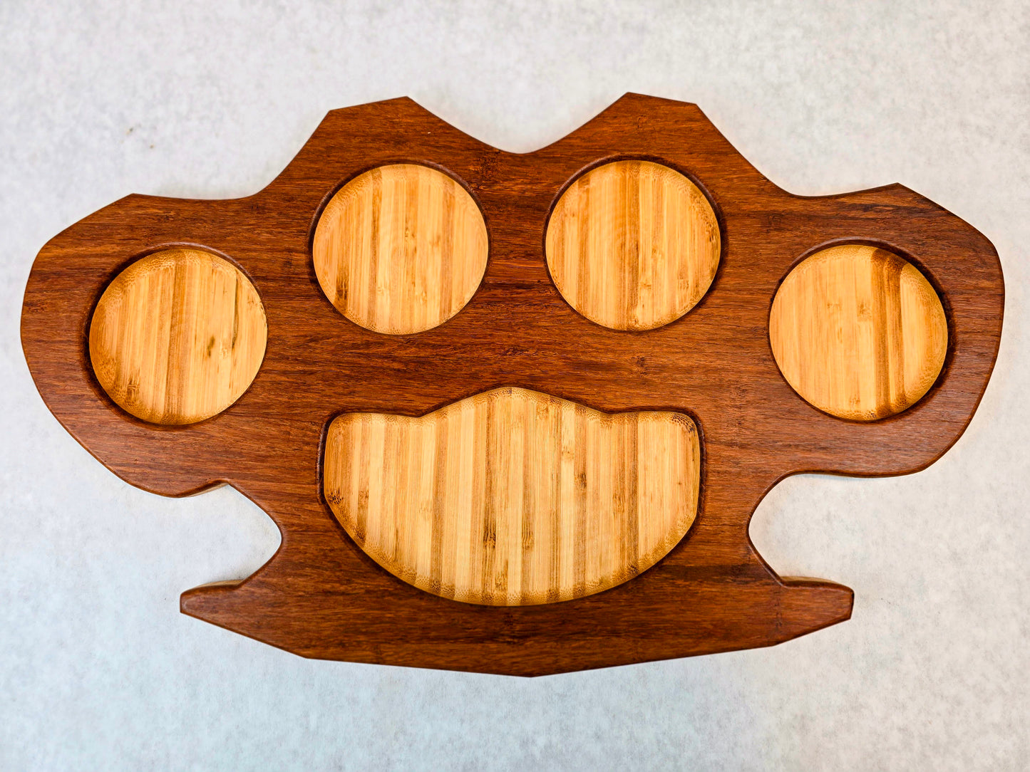 Large "Brass" Knuckles Serving Tray / Charcuterie Board