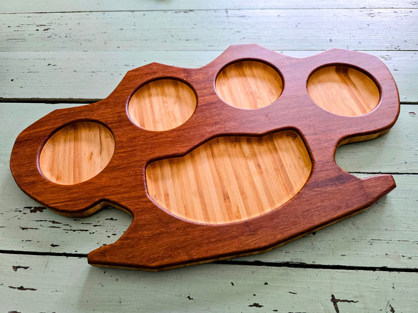 Large "Brass" Knuckles Serving Tray / Charcuterie Board