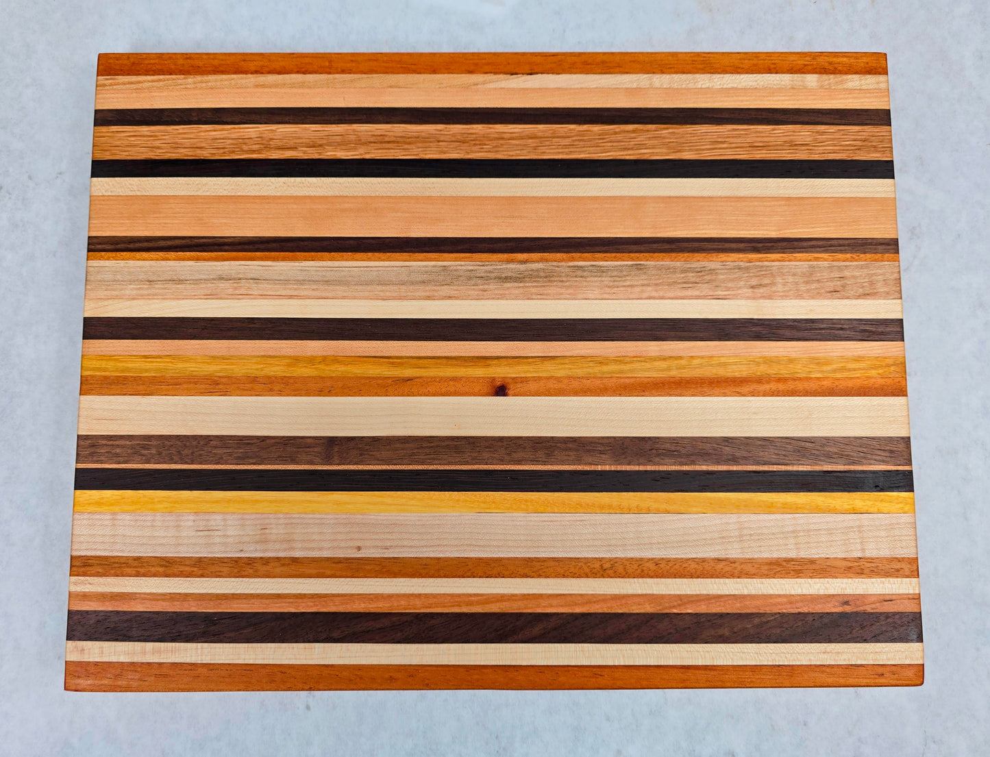 Extra Large Hand Made Artisan Cutting Board - In No Particular Order! (Mahogany, Cherry, Walnut, Canarywood, Yellowheart and Wenge)