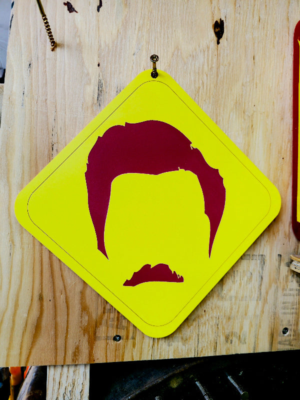 Caution: Ron is always watching / Acrylic workshop sign