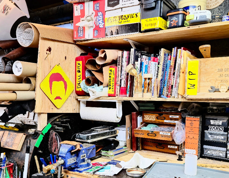 Caution: Ron is always watching / Acrylic workshop sign