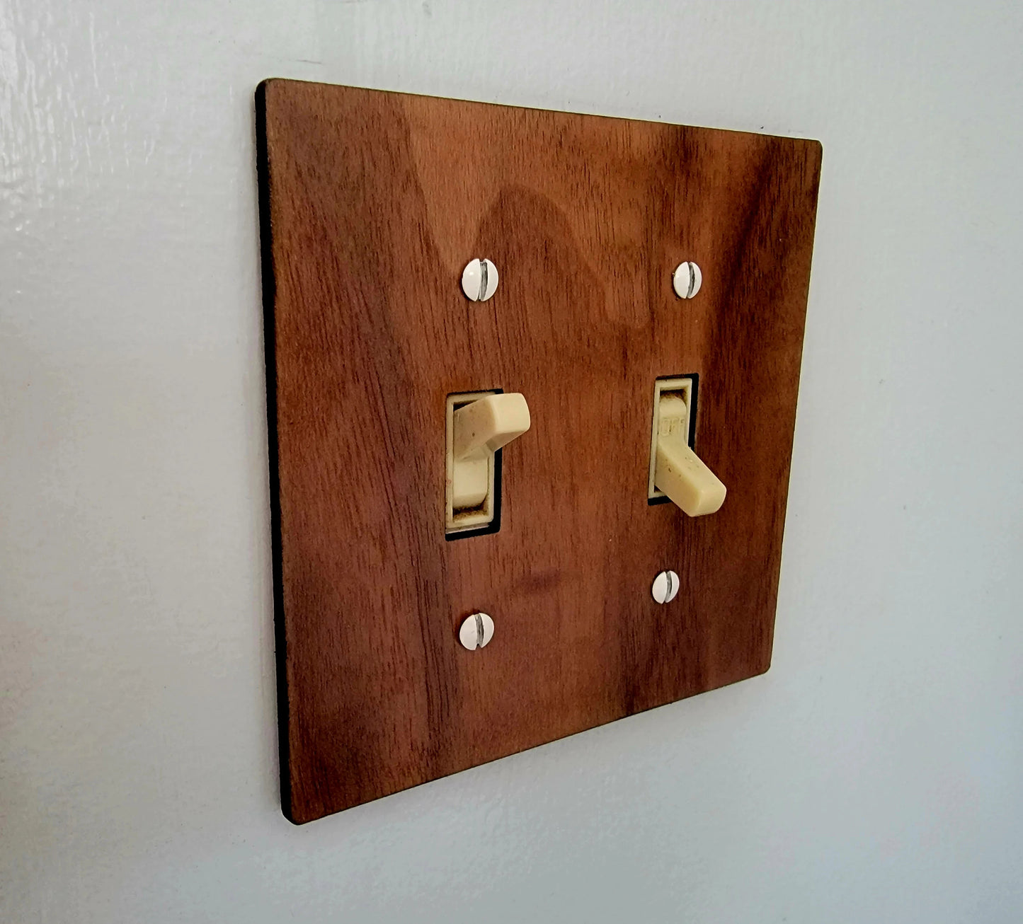 Laser Cut Wood Toggle Light Switch and Outlet Covers