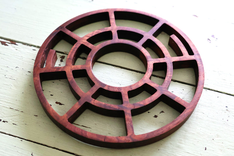 Walnut Wood Sci-Fi Style Trivets / Pot Rest / Pan Rest / Table Protector
