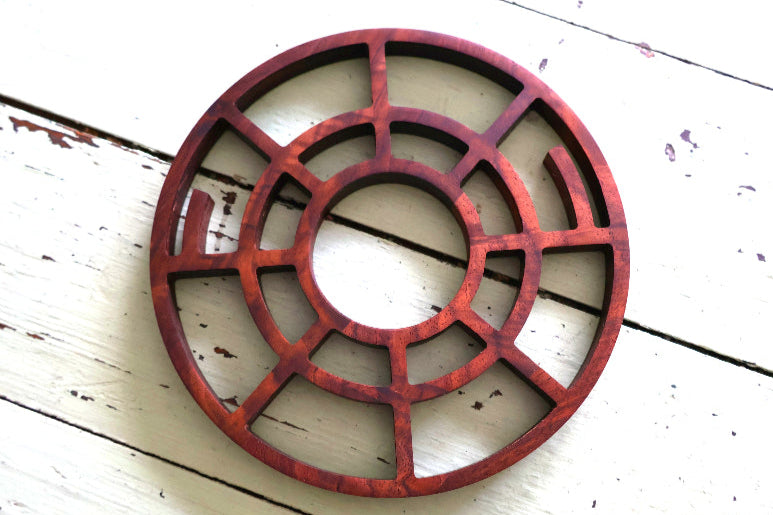 Walnut Wood Sci-Fi Style Trivets / Pot Rest / Pan Rest / Table Protector