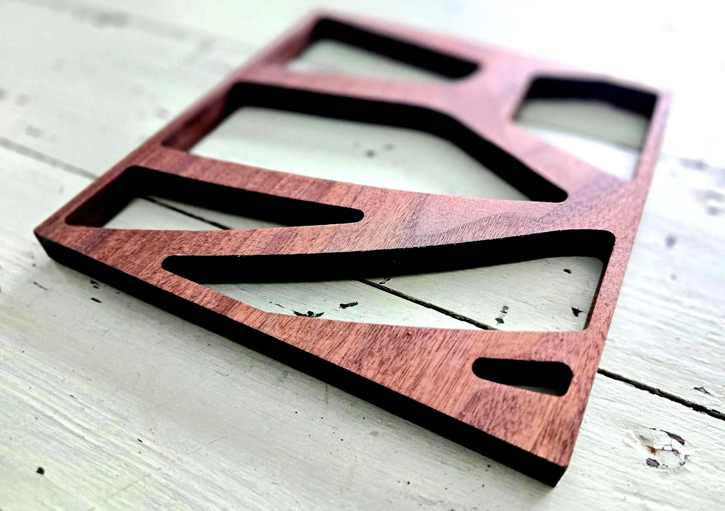 Square Solid Hardwood Walnut Modern Design Trivet