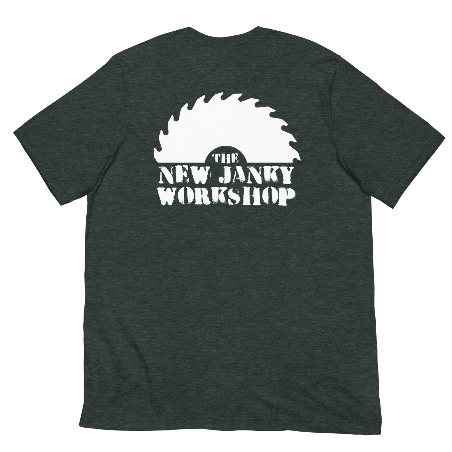 The New Janky Workshop Small Logo Front / Large Logo Back