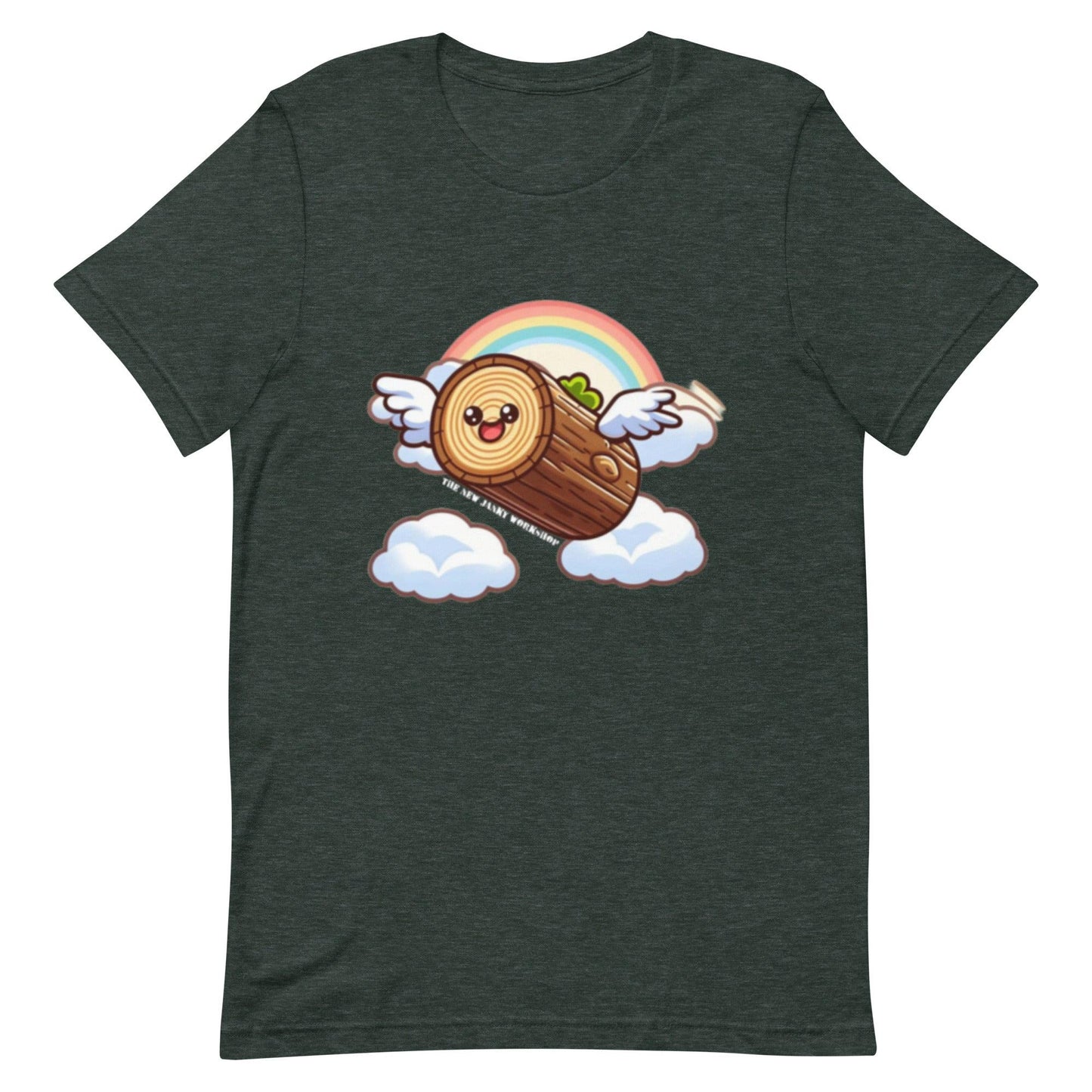 Happy Flying Log Short-Sleeve T-Shirt