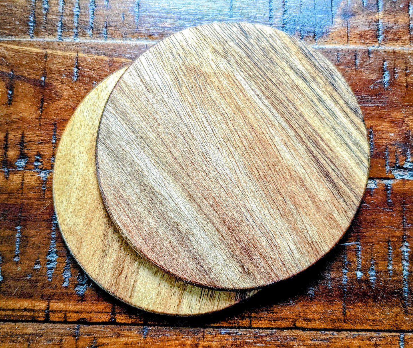 New Orleans Water Meter Sewer Cover Wood Coasters - Set of 4