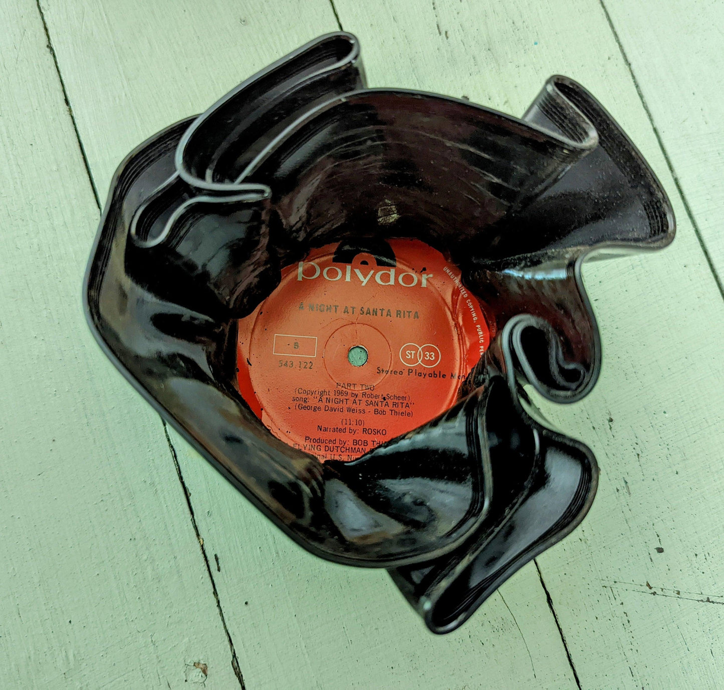Unique Vinyl Record Pen & Pencil Holder