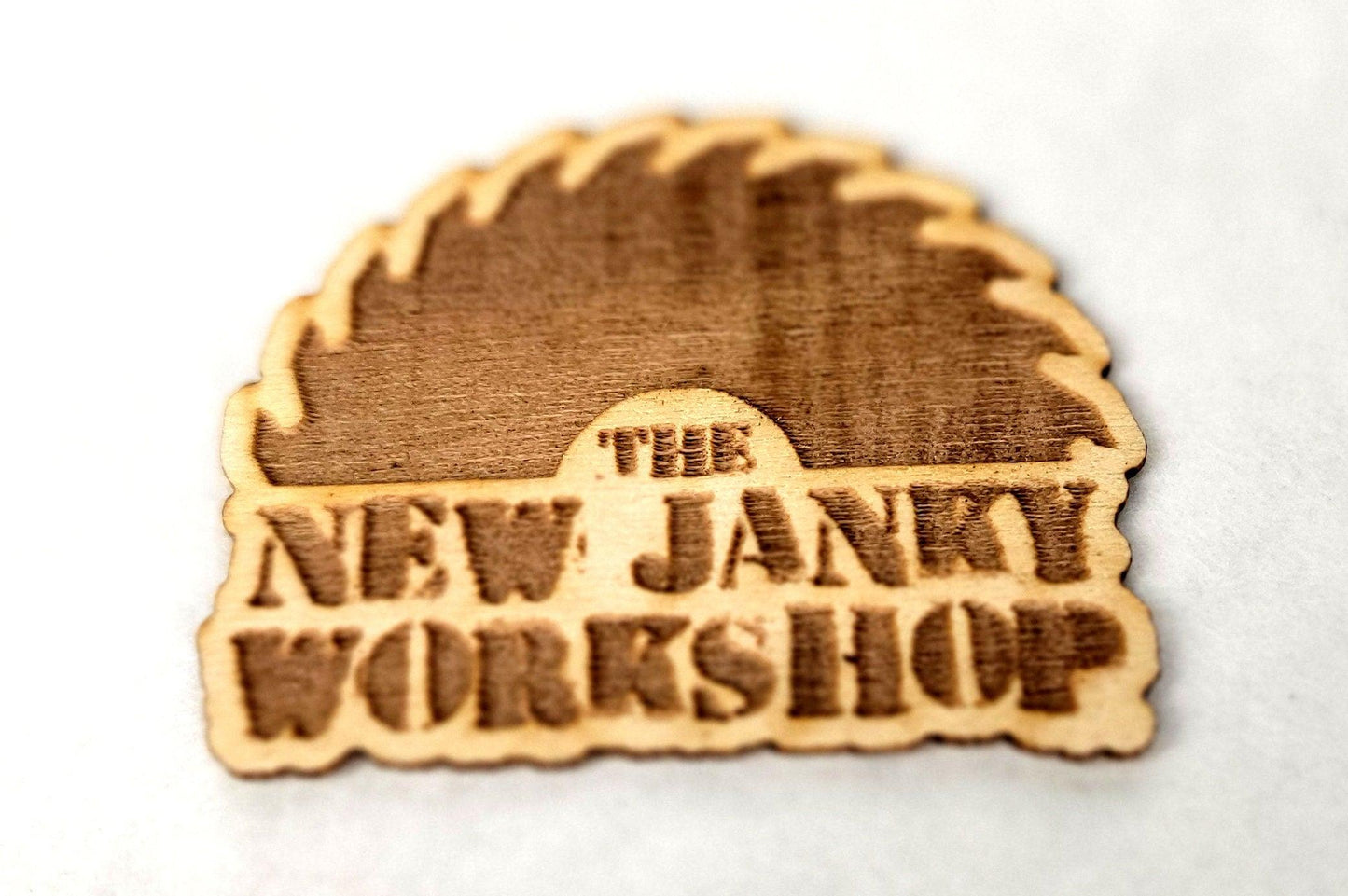 The New Janky Workshop Laser Cut and Engraved Wood Stickers