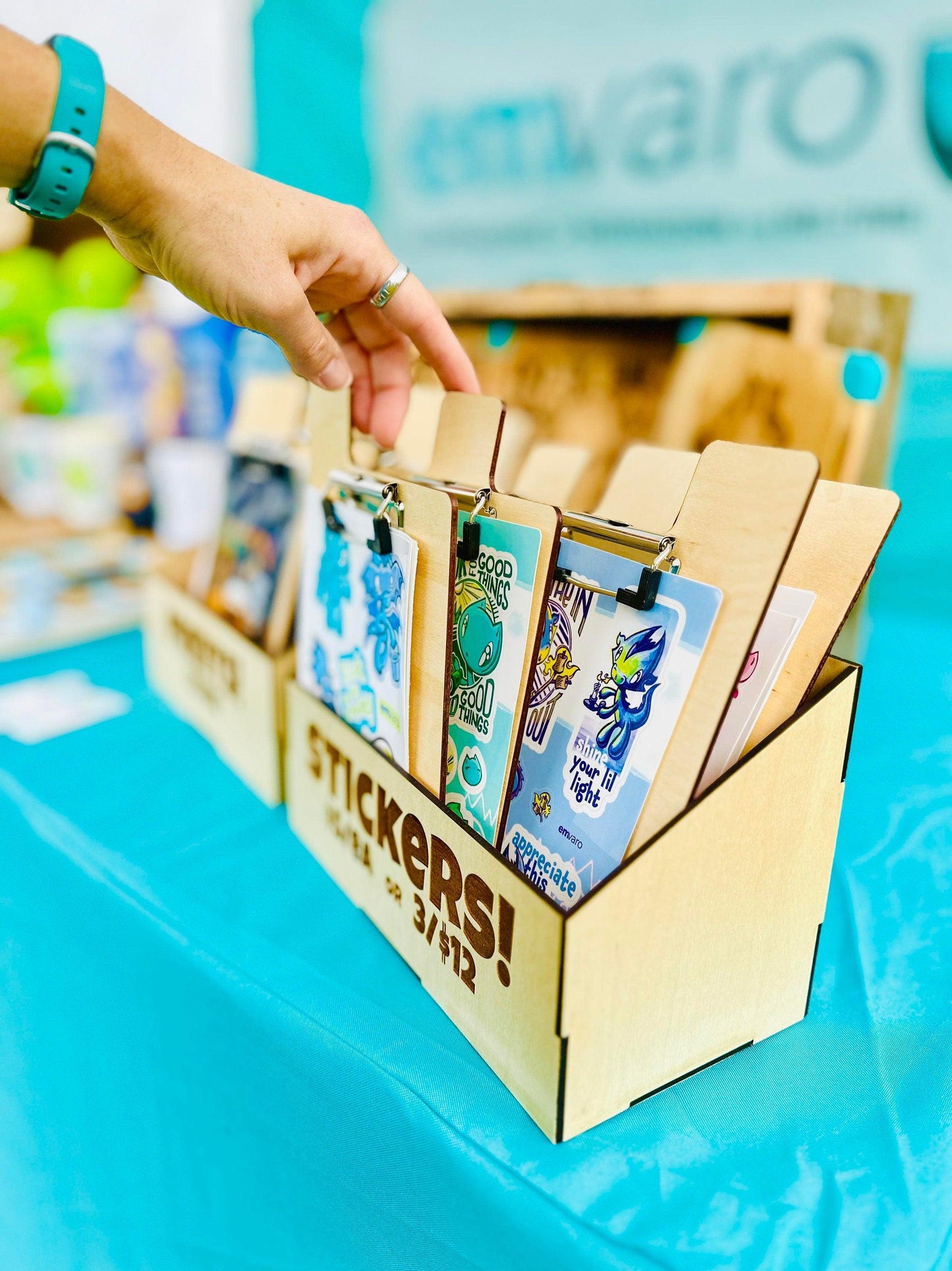 5x7 Display Clip Boards and Box for Prints, Stickers, Postcards and more! (Digital Download)