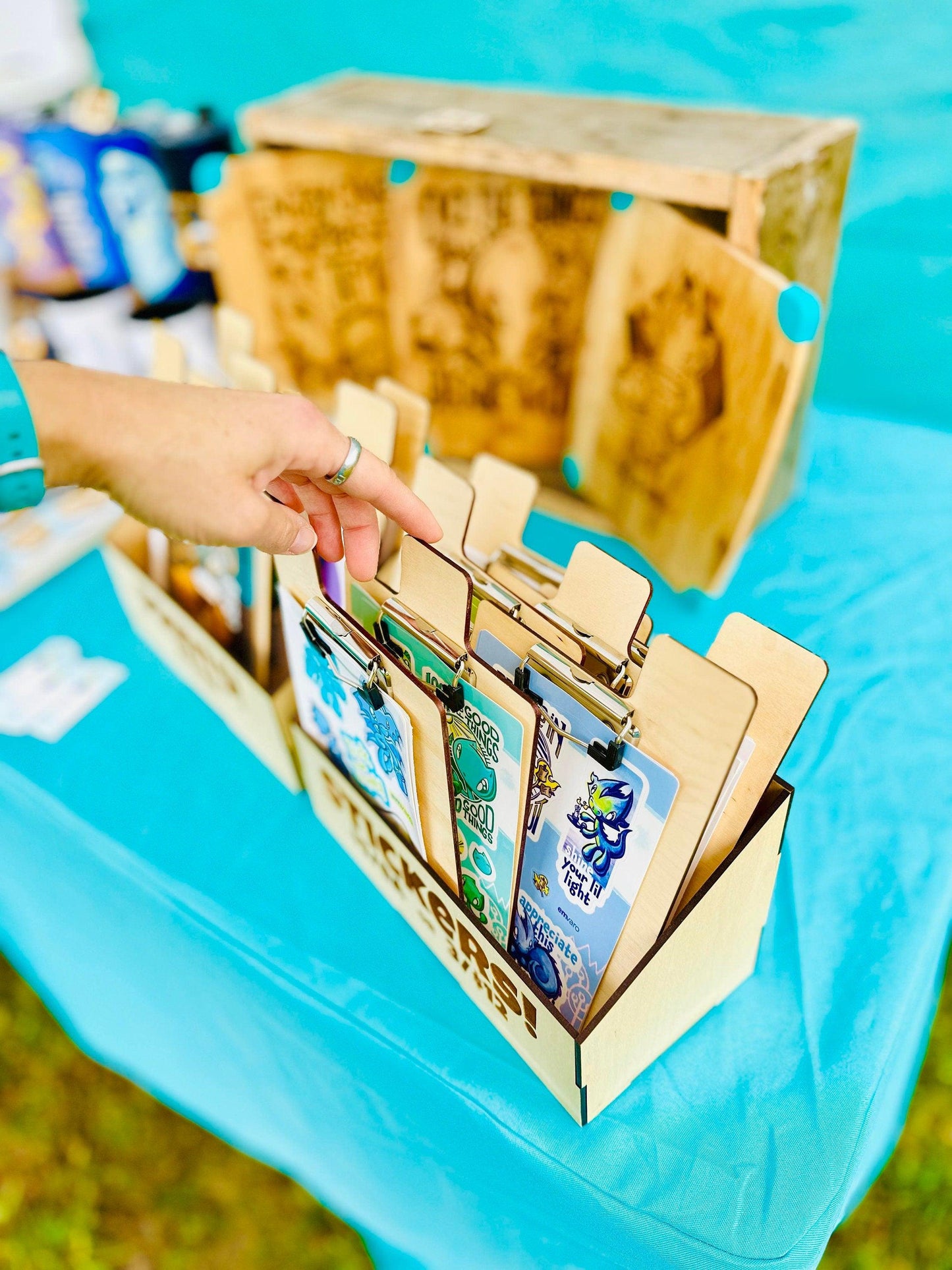 5x7 Display Clip Boards and Box for Prints, Stickers, Postcards and more! (Digital Download)