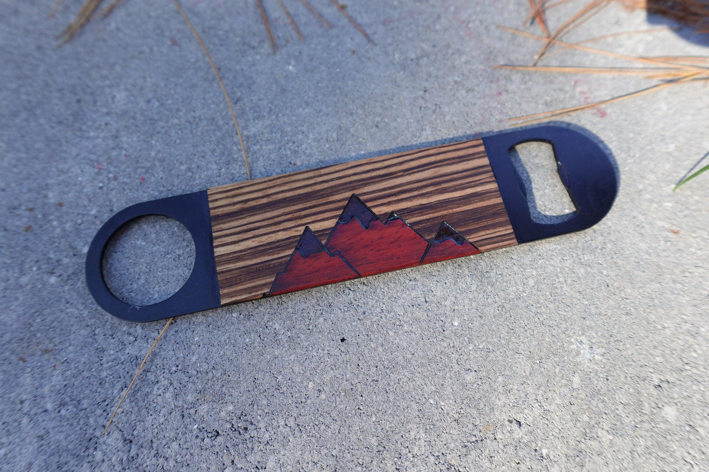 Inlaid Exotic Hardwood Wood Bottle Openers / Wood Inlay