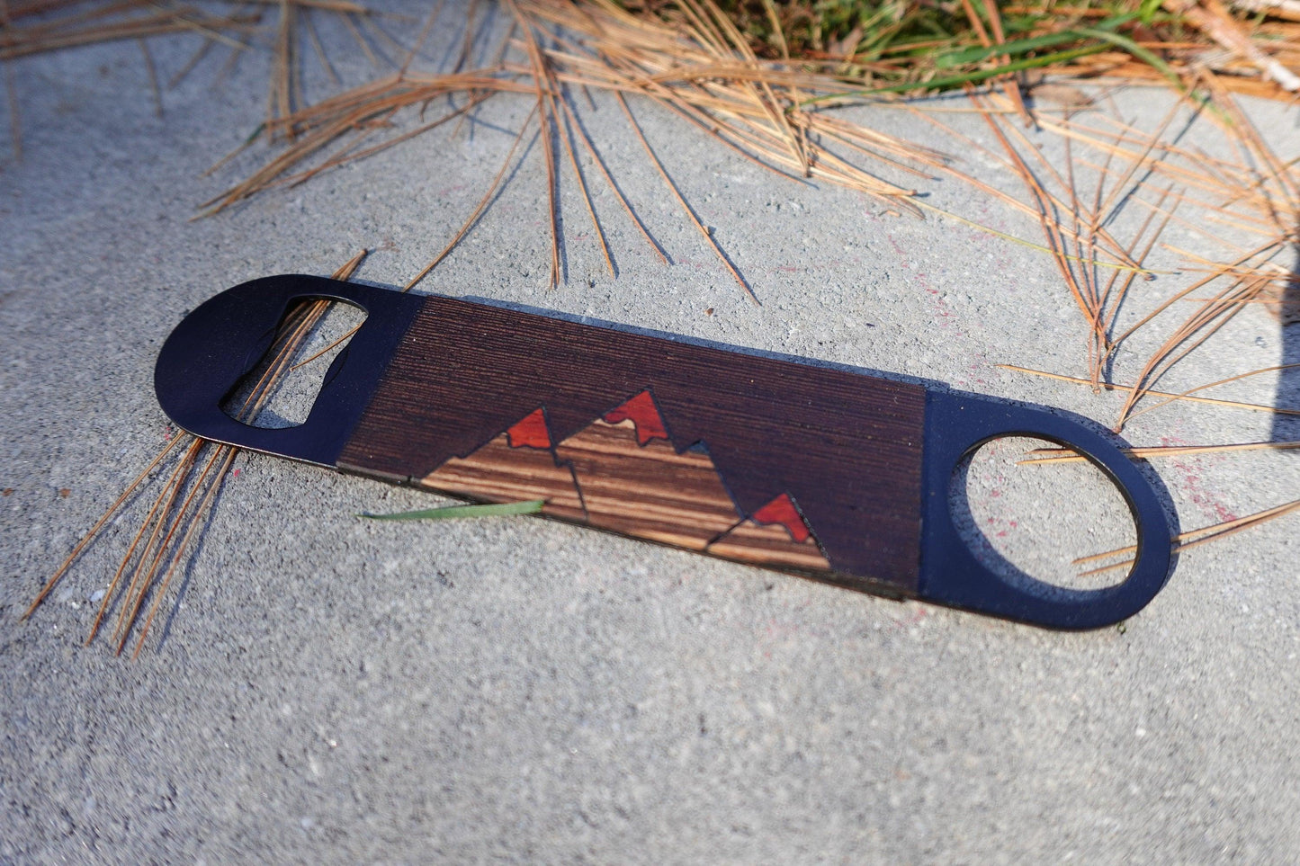 Inlaid Exotic Hardwood Wood Bottle Openers / Wood Inlay
