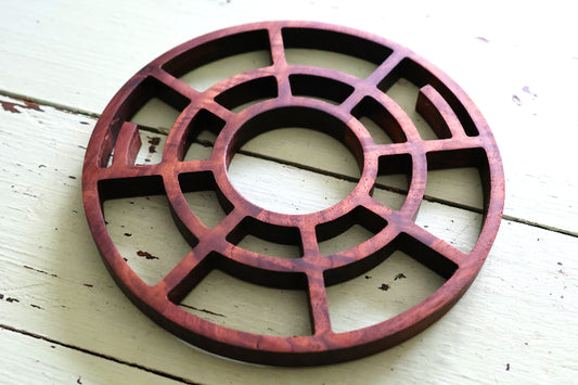 Walnut Wood Sci-Fi Style Trivets / Pot Rest / Pan Rest / Table Protector