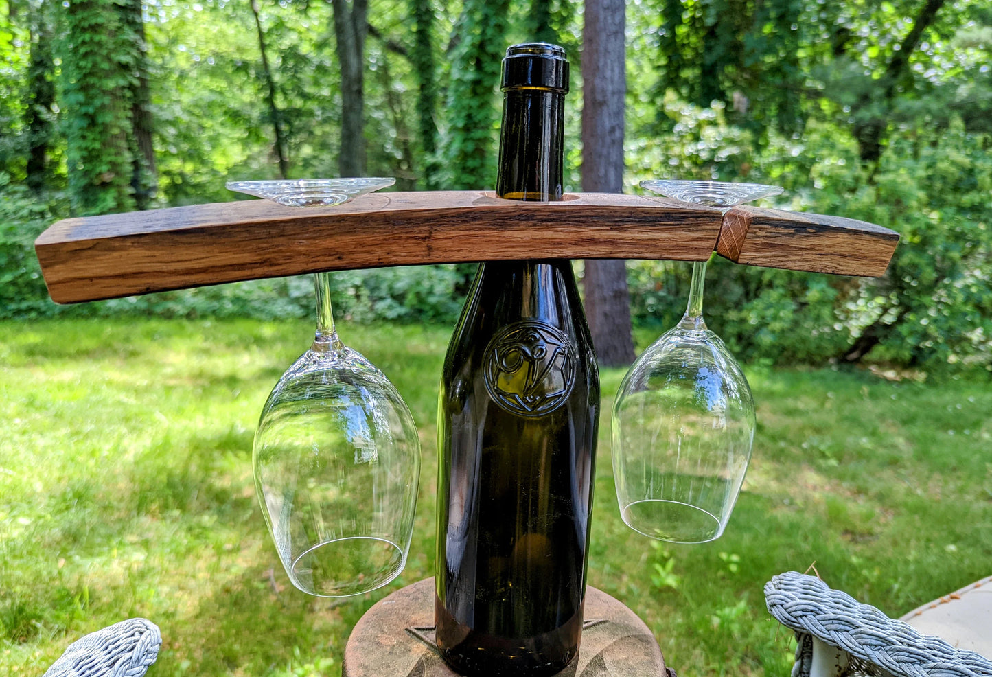 Wine Glass Display / Wine Bottle Caddy Printable Template and Instructions (Digital Download)