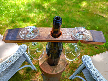 Wine Glass Display / Wine Bottle Caddy Printable Template and Instructions (Digital Download)