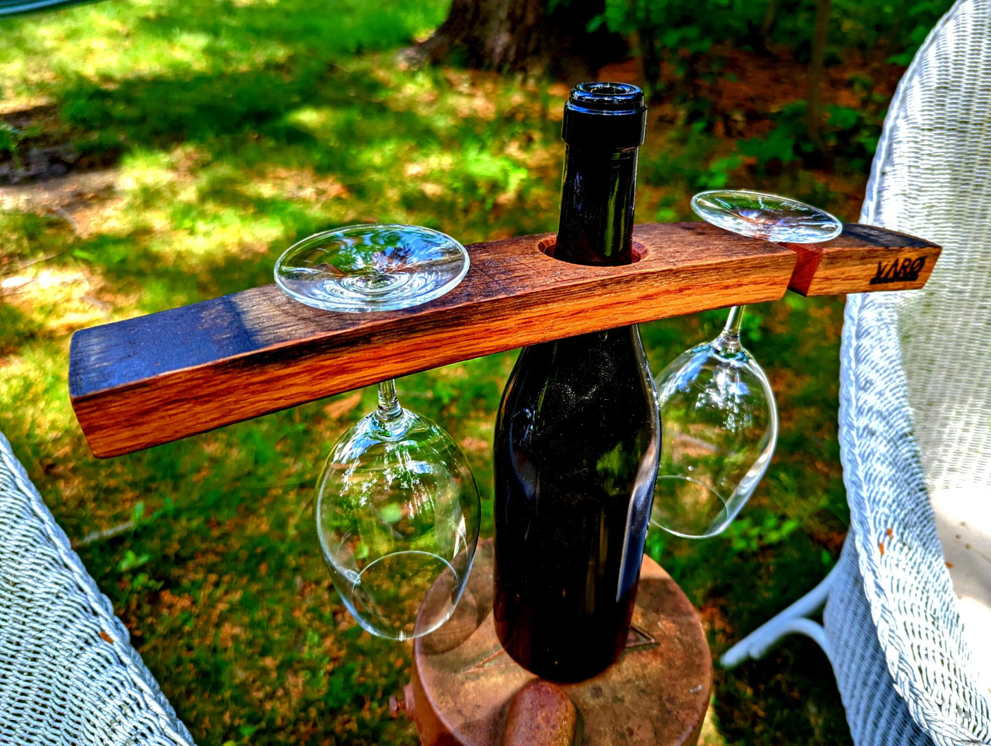 Wine Glass Display / Wine Bottle Caddy Printable Template and Instructions (Digital Download)