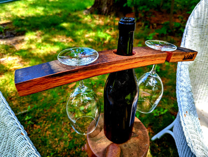 Wine Glass Display / Wine Bottle Caddy Printable Template and Instructions (Digital Download)